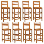 Barhocker 8 Stk. Massivholz Akazie