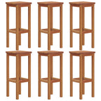 7-tlg. Gartenbar-Set Massivholz Akazie