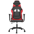 Gaming-Stuhl mit Massagefunktion Schwarz und Rot Kunstleder