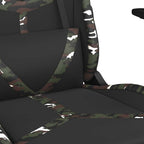 Gaming-Stuhl mit Massagefunktion Schwarz Tarnfarben Kunstleder