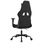 Gaming-Stuhl mit Massagefunktion Schwarz und Blau Stoff