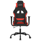 Gaming-Stuhl mit Massagefunktion Schwarz und Rot Stoff