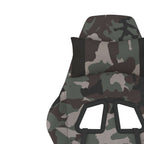 Gaming-Stuhl mit Massage & Fußstütze Schwarz Camouflage Stoff
