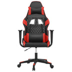 Gaming-Stuhl mit Massagefunktion Schwarz und Rot Kunstleder