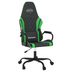 Gaming-Stuhl mit Massagefunktion Schwarz und Grün Kunstleder