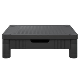 Monitorerhöhung 43 × 30,5 × 13 cm aus HIPS (schlagfestes Polystyrol) - Schwarz