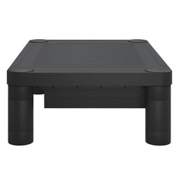 Monitorerhöhung 43 × 30,5 × 13 cm aus HIPS (schlagfestes Polystyrol) - Schwarz