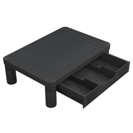 Monitorerhöhung 43 × 30,5 × 13 cm aus HIPS (schlagfestes Polystyrol) - Schwarz
