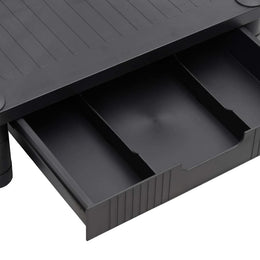 Monitorerhöhung 43 × 30,5 × 13 cm aus HIPS (schlagfestes Polystyrol) - Schwarz
