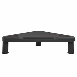 Eck-Monitorerhöhung 49 × 28 × 10,5 cm aus HIPS (schlagfestes Polystyrol) - Schwarz