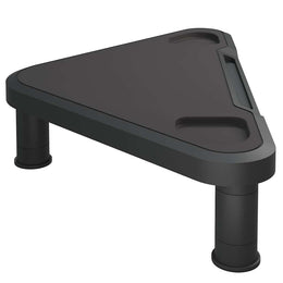 Eck-Monitorerhöhung 49 × 28 × 10,5 cm aus HIPS (schlagfestes Polystyrol) - Schwarz