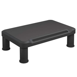 Monitorerhöhung 38 × 24 × 10,5 cm aus HIPS (schlagfestes Polystyrol) - Schwarz