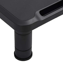 Monitorerhöhung 38 × 24 × 10,5 cm aus HIPS (schlagfestes Polystyrol) - Schwarz