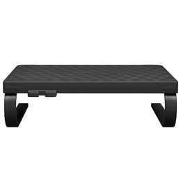 Monitorerhöhung 37 × 28 × 11,5 cm aus HIPS (schlagfestes Polystyrol), Metall - Schwarz