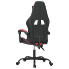 Gaming-Stuhl Drehbar Schwarz und Rot Kunstleder