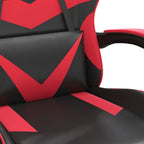 Gaming-Stuhl Drehbar Schwarz und Rot Kunstleder