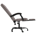 Bürostuhl mit Liegefunktion Taupe Stoff