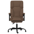 Bürostuhl mit Massagefunktion Braun Stoff