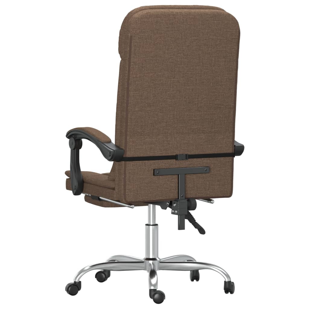 Bürostuhl mit Massagefunktion Braun Stoff