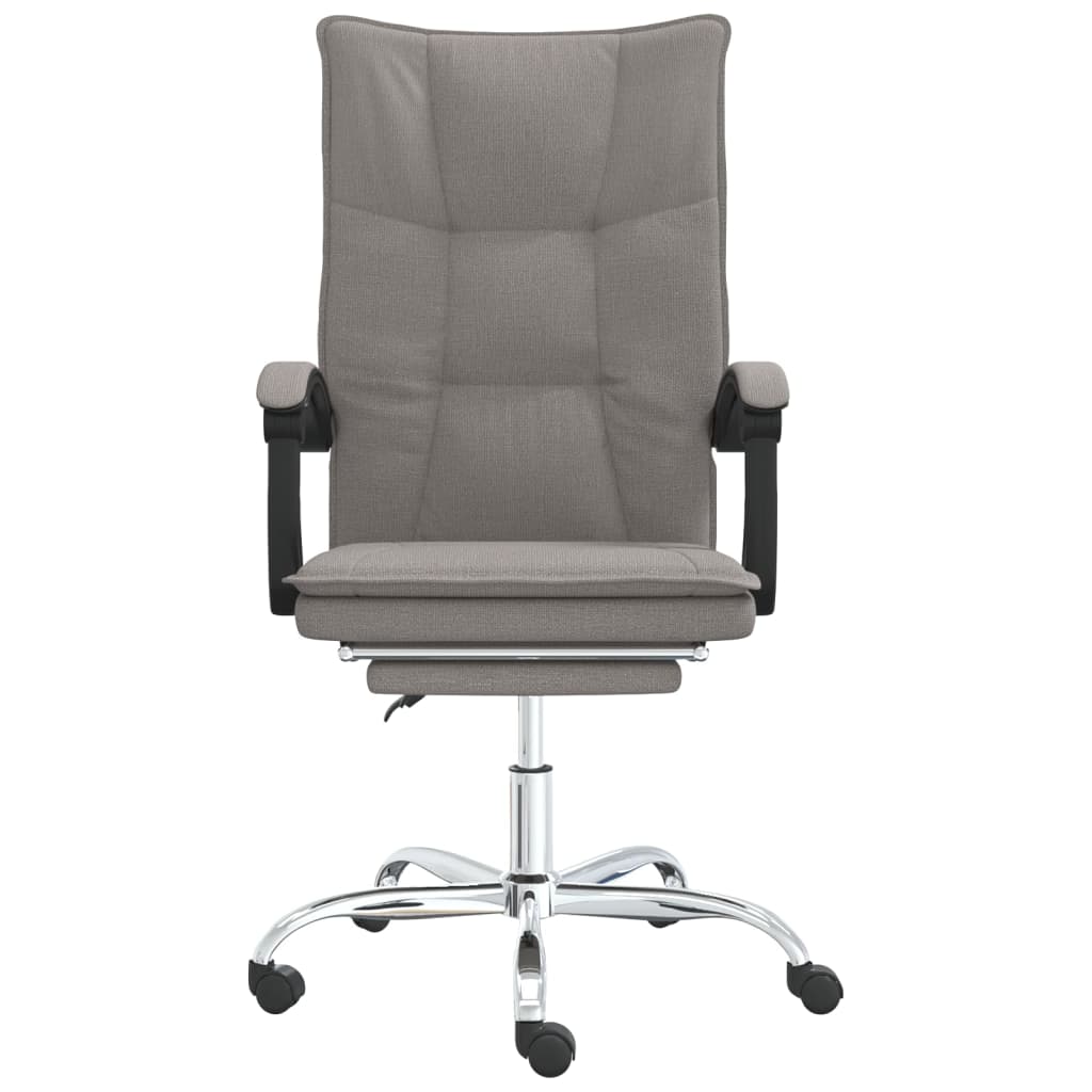 Bürostuhl mit Liegefunktion Taupe Stoff