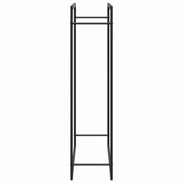 vidaXL Brennholzregal Mattschwarz 110x28x116 cm Stahl