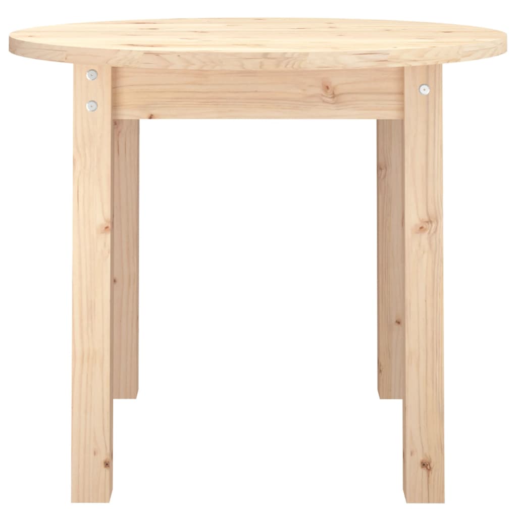 Couchtisch Ø 55x45 cm Massivholz Kiefer