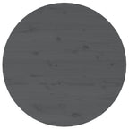 Couchtisch Grau Ø 55x45 cm Massivholz Kiefer