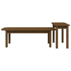 2-tlg. Couchtisch-Set Honigbraun Massivholz Kiefer