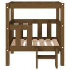 Hundebett Honigbraun 65,5x50,5x70 cm Massivholz Kiefer