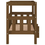 Hundebett Honigbraun 65,5x50,5x70 cm Massivholz Kiefer