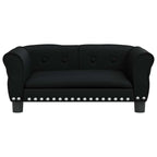 Hundebett Schwarz 70x45x30 cm Kunstleder