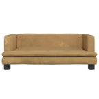 Hundebett Braun 80x45x30 cm Samt