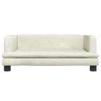 Hundebett Creme 80x45x30 cm Samt
