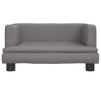 Hundebett Grau 60x40x30 cm Kunstleder
