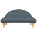 Hundebett Dunkelgrau 70x52x30 cm Stoff
