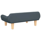 Hundebett Dunkelgrau 70x40x24 cm Stoff