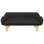 Hundebett Schwarz 70x40x24 cm Stoff