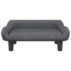 Hundebett Dunkelgrau 70x40x24 cm Samt