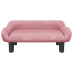 Hundebett Rosa 70x40x24 cm Samt
