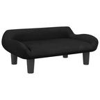 Hundebett Schwarz 70x40x24 cm Samt