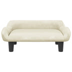 Hundebett Creme 70x40x24 cm Samt