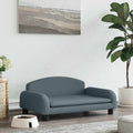 Hundebett Dunkelgrau 70x45x30 cm Stoff