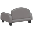 Hundebett Grau 50x40x30 cm Kunstleder