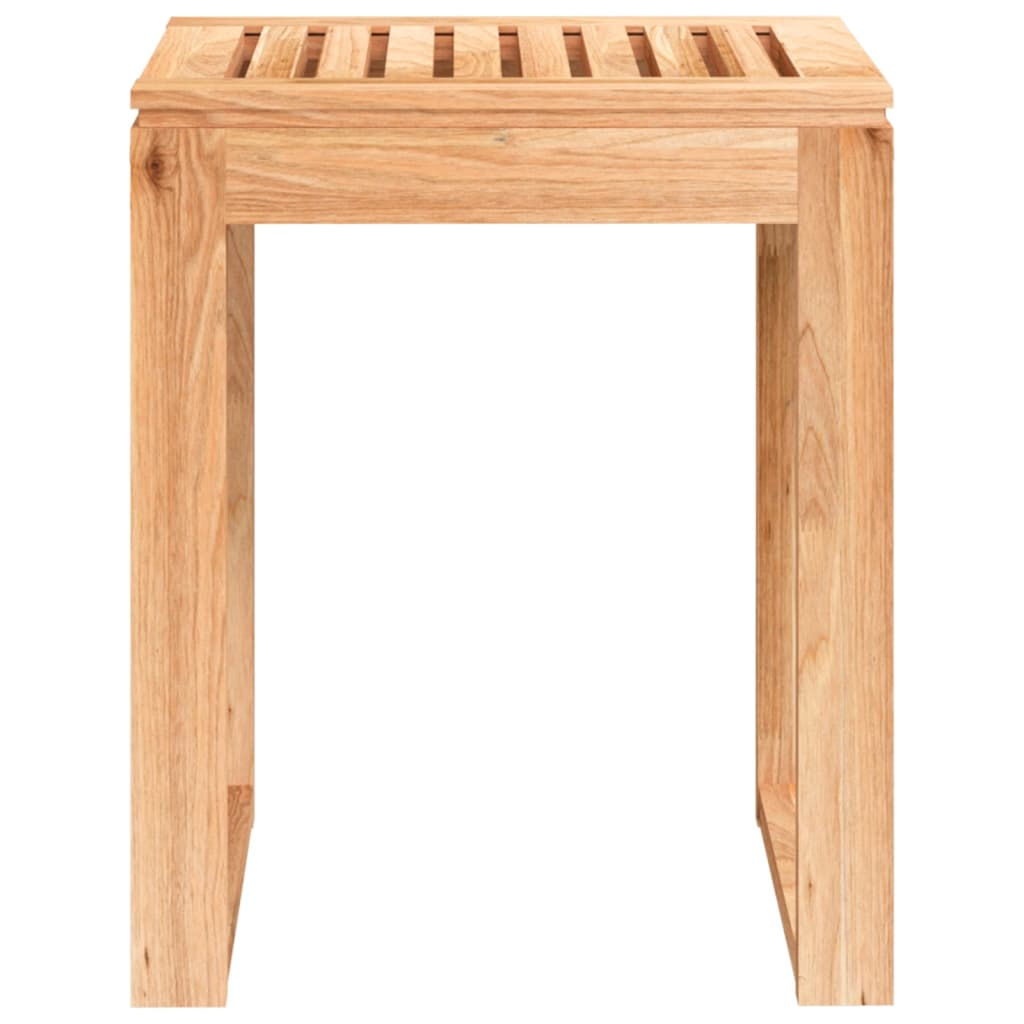 Badhocker 40x30x46 cm Massivholz Nussbaum