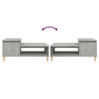 Couchtisch Betongrau 100x50x45 cm Holzwerkstoff