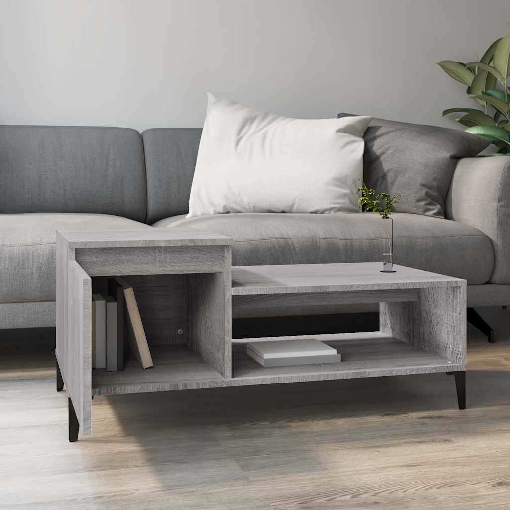 Couchtisch Grau Sonoma 100x50x45 cm Holzwerkstoff