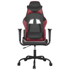 Gaming-Stuhl Schwarz und Weinrot Kunstleder