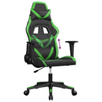 Gaming-Stuhl Schwarz und Grün Kunstleder