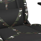 Gaming-Stuhl Schwarz und Tarnfarben Kunstleder
