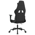 Gaming-Stuhl Schwarz und Taupe Stoff